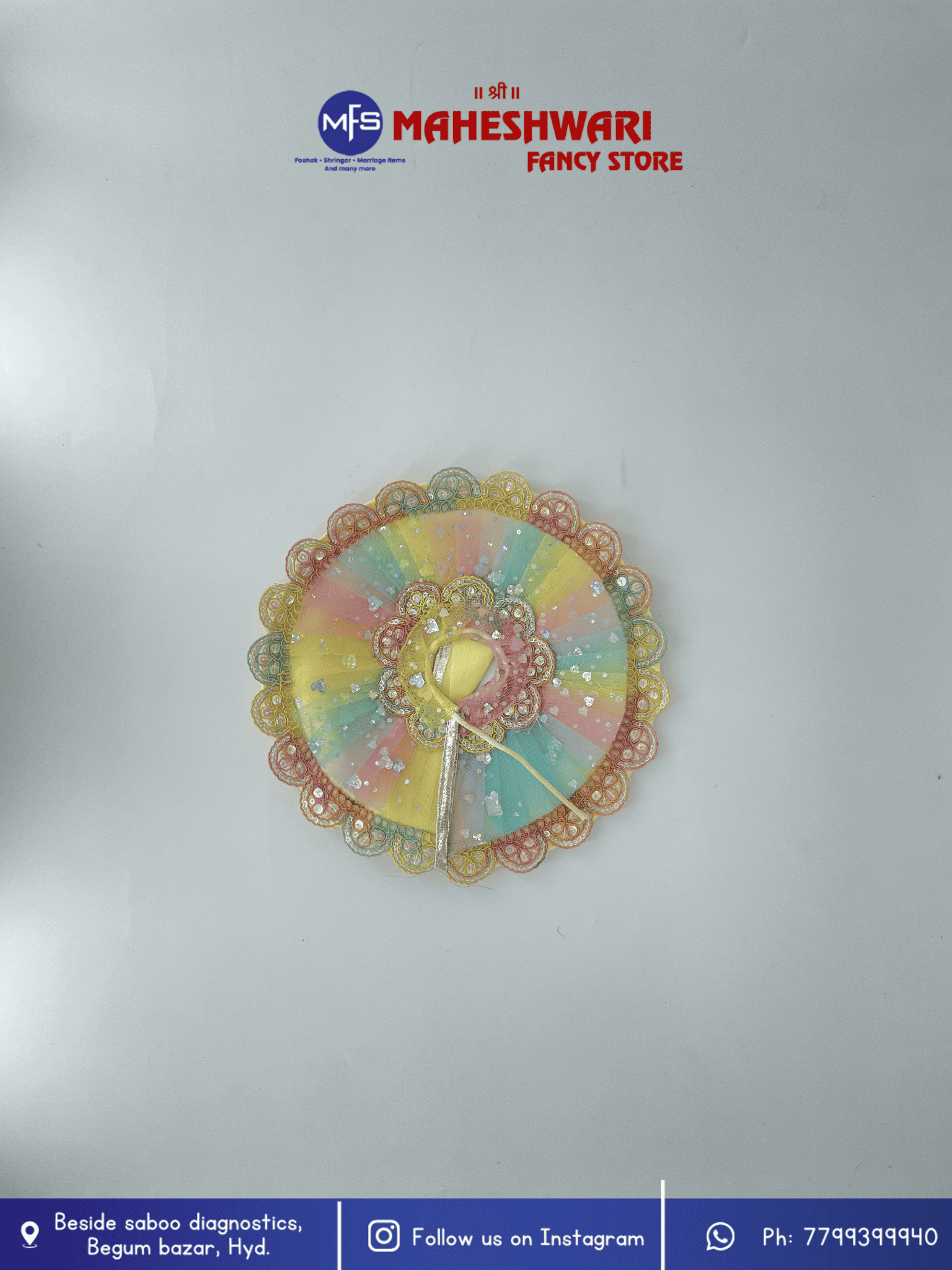 Maheshwari Fancy Store - Pastel Multicolour Poshak